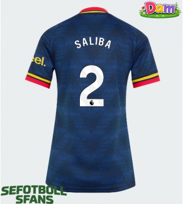 Arsenal William Saliba #2 Bortatröja Kvinnor 2026-27 Kortärmad